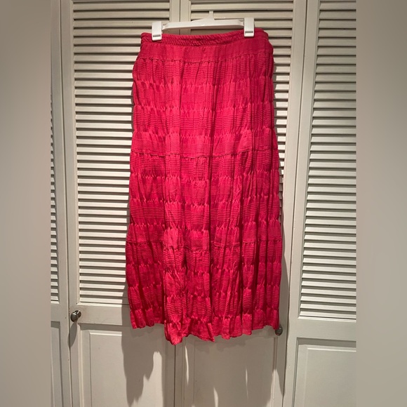 Max Studio elastic waste pull on peasant midi skirt - Picture 2 of 10